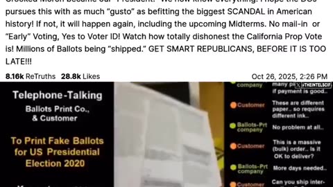 The 2020 Presidential Election, being rigged and stolen, is a far bigger SCANDAL