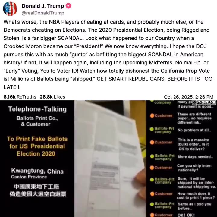 The 2020 Presidential Election, being rigged and stolen, is a far bigger SCANDAL