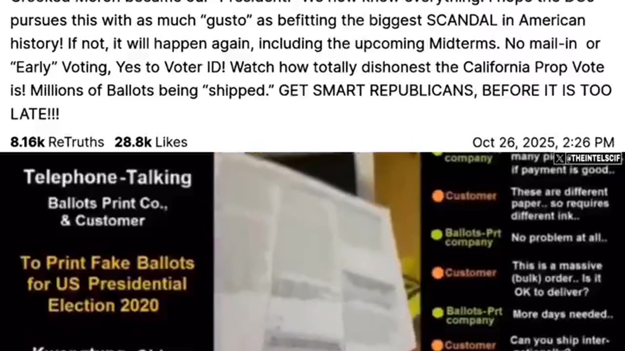 The 2020 Presidential Election, being rigged and stolen, is a far bigger SCANDAL