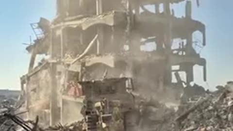 IDF troops continue to destroy Hamas infrastructure in Beit Hanoun, Gaza.