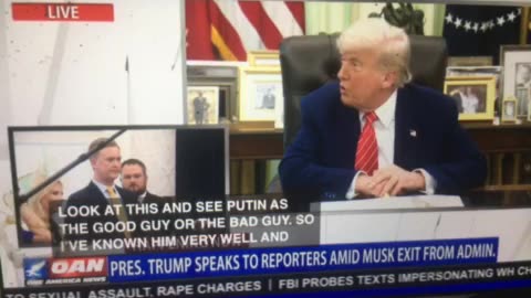 🦅OAN live president DJT speaks to reporters amid Musk exit from administration