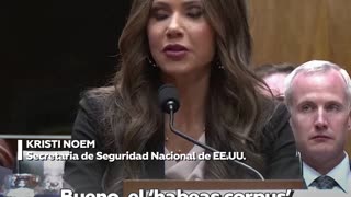Bochornosa confusión de Kristi Noem sobre ‘habeas corpus’