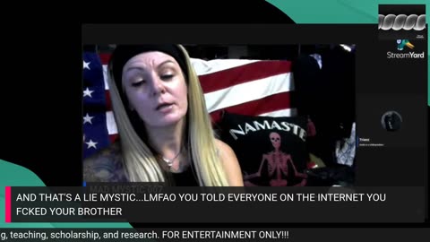 9/9/25 MAD ADMITS SHE'S AN EASTERN STAR WITCH & THREATENS VOO DOO LIES ABOUT WALKING W/JESUS
