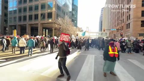 'It's great': Amazon driver refuses TPUSA's bait after anti-ICE protest stops traffic