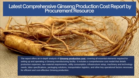 Ginseng Production Cost Analysis Report