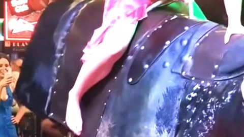 Girl Defeats Furious Bucking Bull #shorts #bullriding #bulls #rider #cowgirl #ride #fun