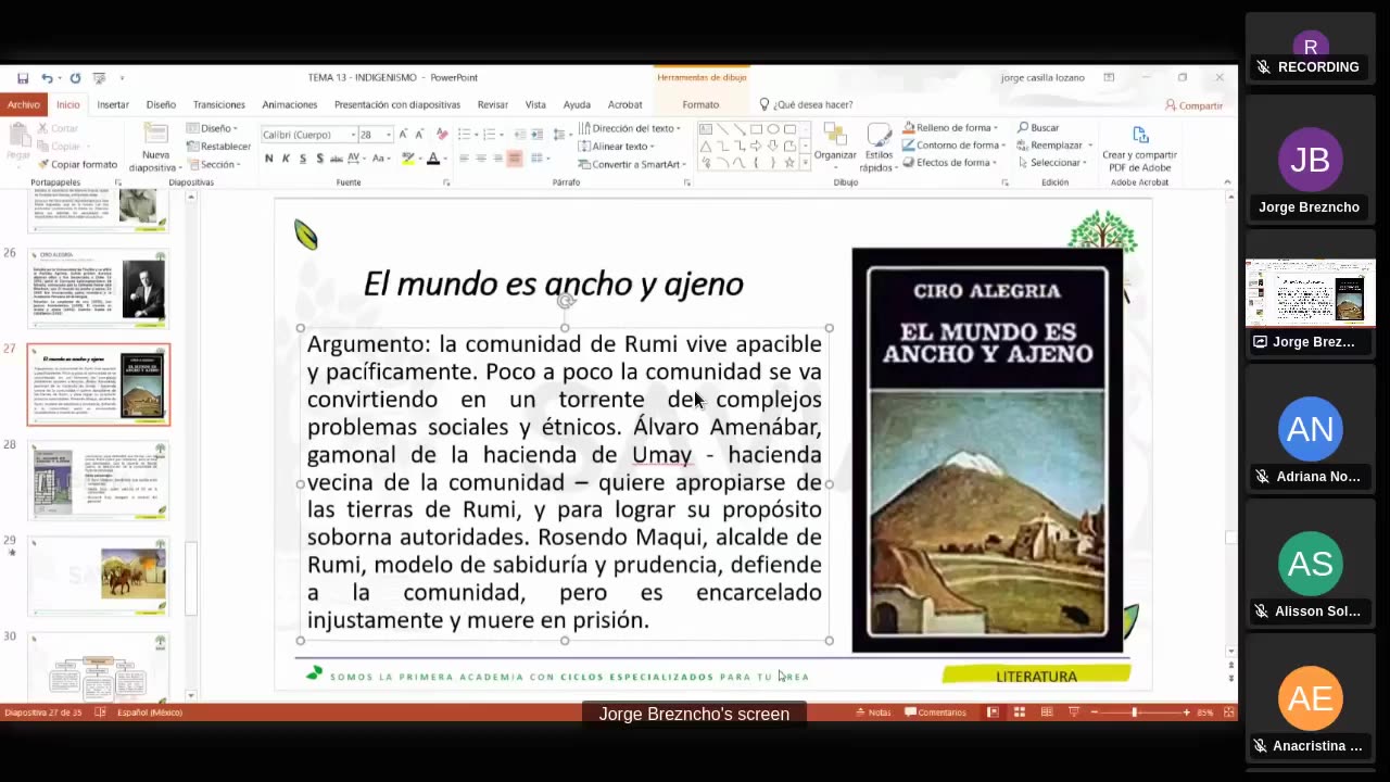 SAVIA SEMIANUAL 2024 | Semana 15 | Literatura