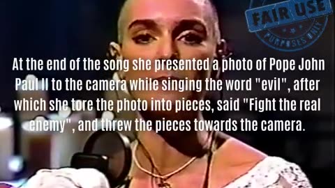 Sinéad O'Connor gets booed off stage and leaves in tears.