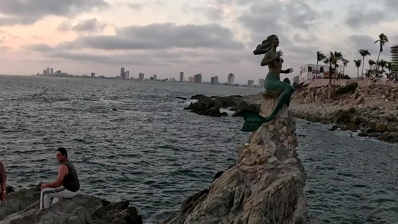 Malecon in Mazatlan Mexico