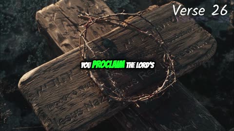 Bible Verse for the day. Proclaiming His Death: Remembering Christ Until He Returns