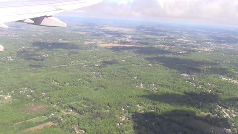 Airplane Taking Off From Ground to Clouds, Creative Commons Stock Video