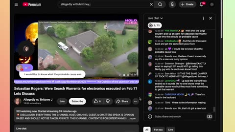 Sebastian Rogers: Were Search Warrents for electronics executed on Feb 7? Lets Discuss