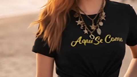 Can you handle this much confidence in one tee? Loka just hits different #beachvibes #boldstyle