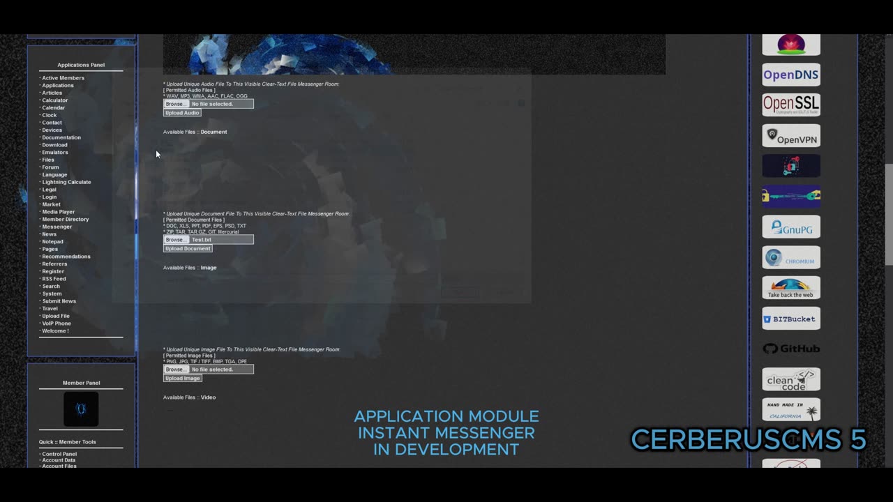 [2024-09-11] CerberusCMS - 5 - SVD - Application - Instant Messenger - Video File Part - 01 OF 04