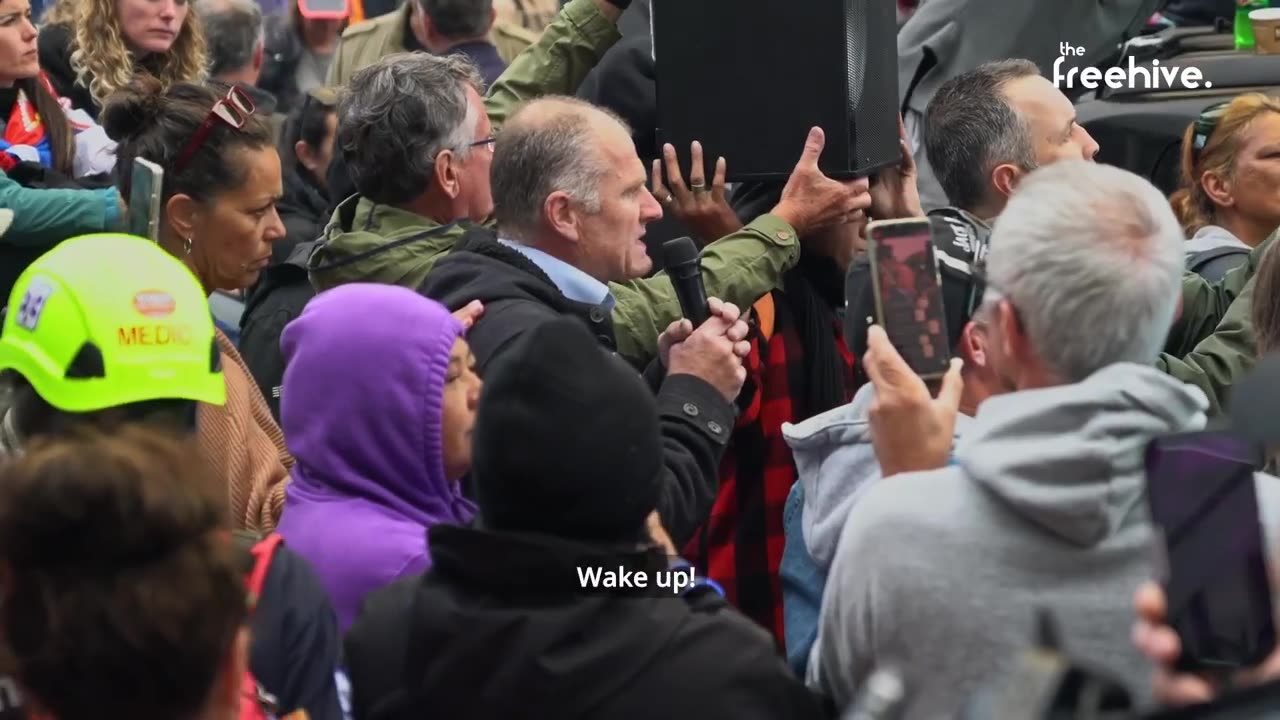 NZ freehive Protest In Wellington 2022