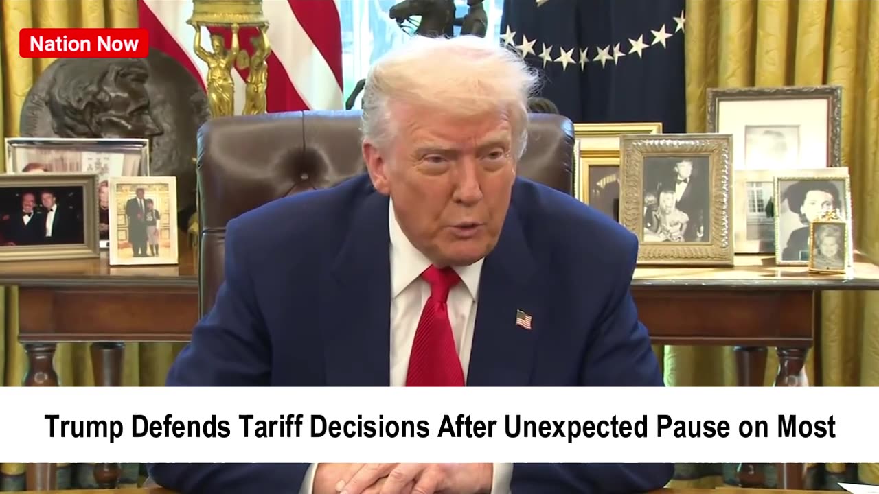 Trump Defends Tariffs After Surprise Pause
