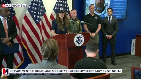 🇺🇸 DHS Secretary Kristi Noem Holds Briefing in Los Angeles on ICE Deportation Operations [LIVE]