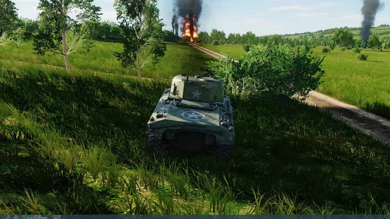 P-47D's over a German ground assault