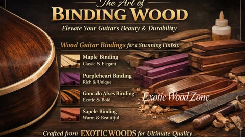 The Art of Guitar Binding with Exotic Woods