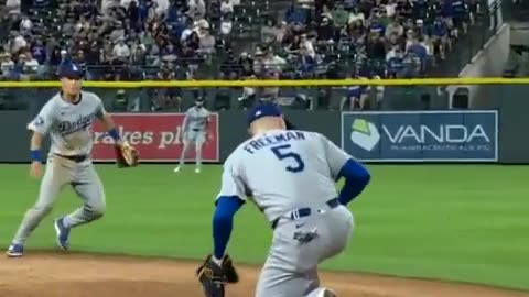 Baseball goes through glove