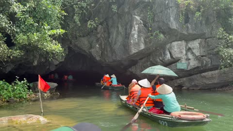 Sao Khe River in Ninh Binh, Vietnam