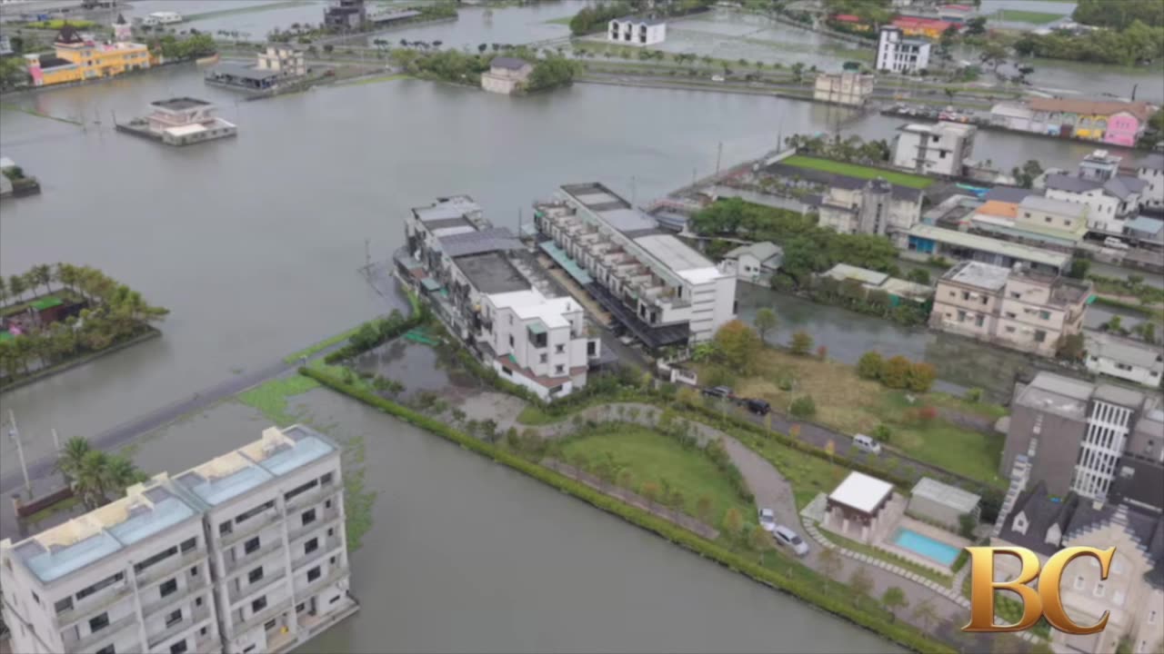 Typhoon Fung-wong brings floods to Taiwan, thousands evacuated