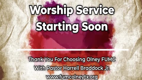 Sunday worship service