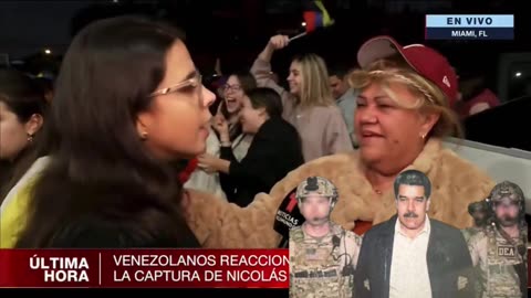 Venezuelans in Miami celebrate Maduro's capture! “So many years of waiting for this” says a woman who has spent 8 years in the United States!