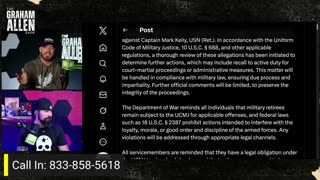 Sen. Mark Kelly Faces Recall and Court-Martial for "Seditious" Anti-Trump Video