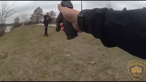 San Antonio Mixed Breed Pulls Knife on Female Officer