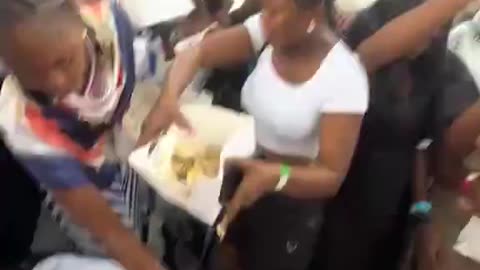 At a party in Africa they offered a free cake.