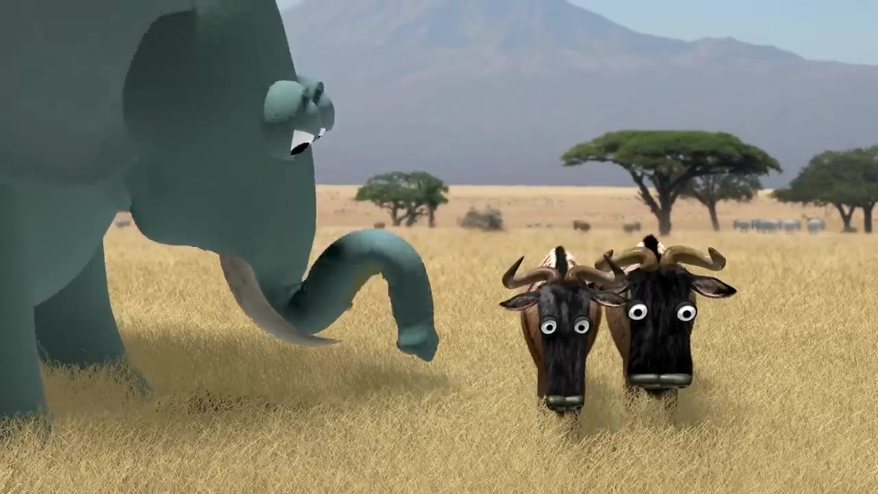 Savana version wildebeest from birdbox studio