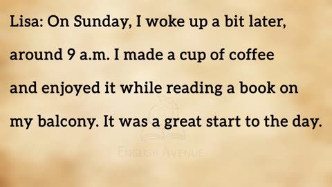 My Weekend Story