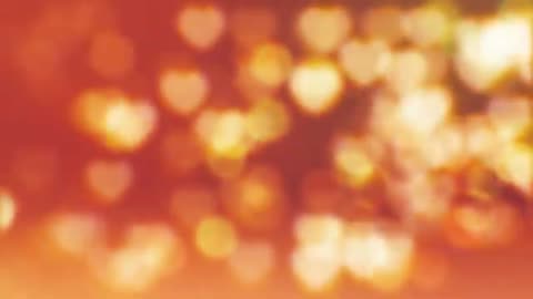 1162. Warm Bokeh HeartsCalming Background with Meditation Music for Sleep & Relaxation
