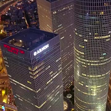 Tel Aviv, Israel, following Iran’s “devastating” ballistic missile attacks.