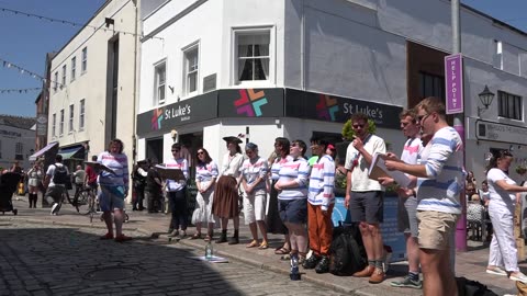 Plymouth Pirate weekend 17th May 2025 Pt 10 The Out of Tuners Sea Shanties