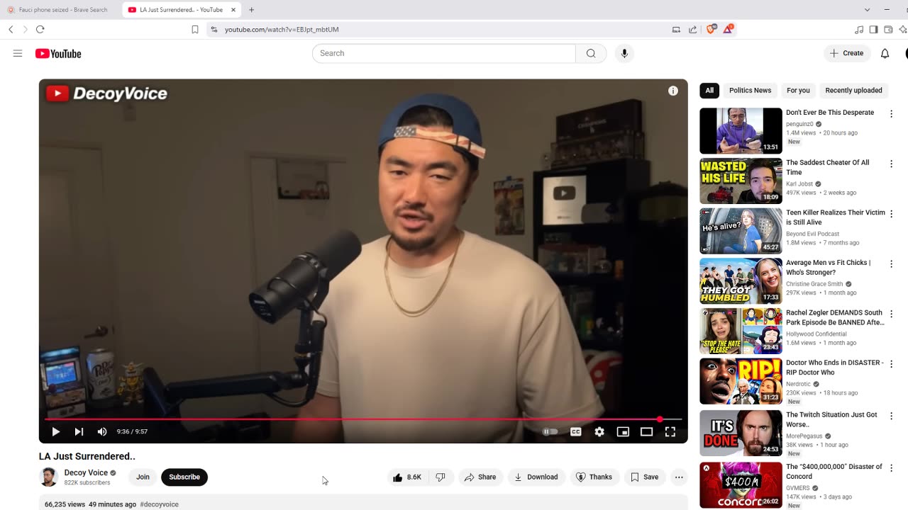 The End of Civilized California - Decoy Voice Reacts