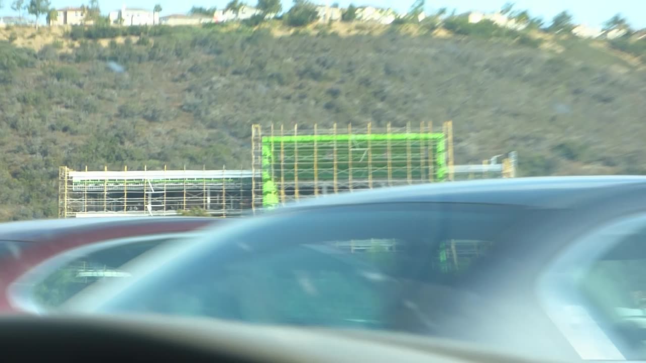 Green tinge upon building