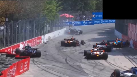 Open Wheel - Stationary Cars Crashes (REACTION) (MSVD crashes)