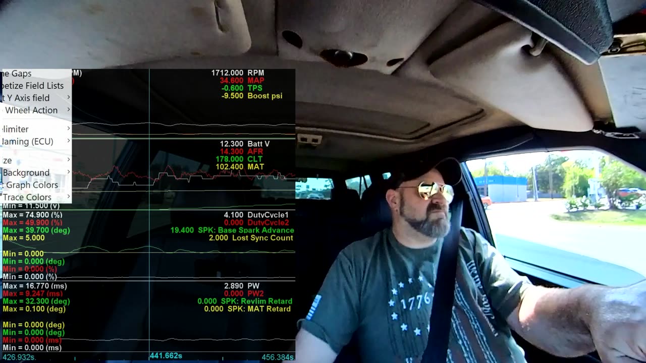Tune and Drive With datalog overlay, Volvo redblock 29psi
