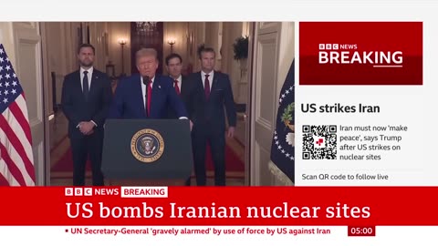 President Trump says US has bombed Iran nuclear sites BBC News