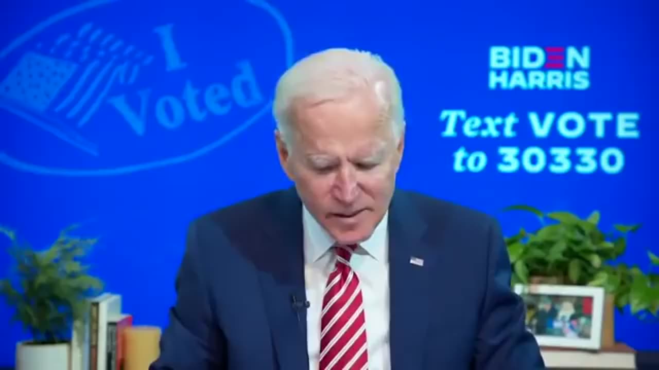 Biden admits voter fraud
