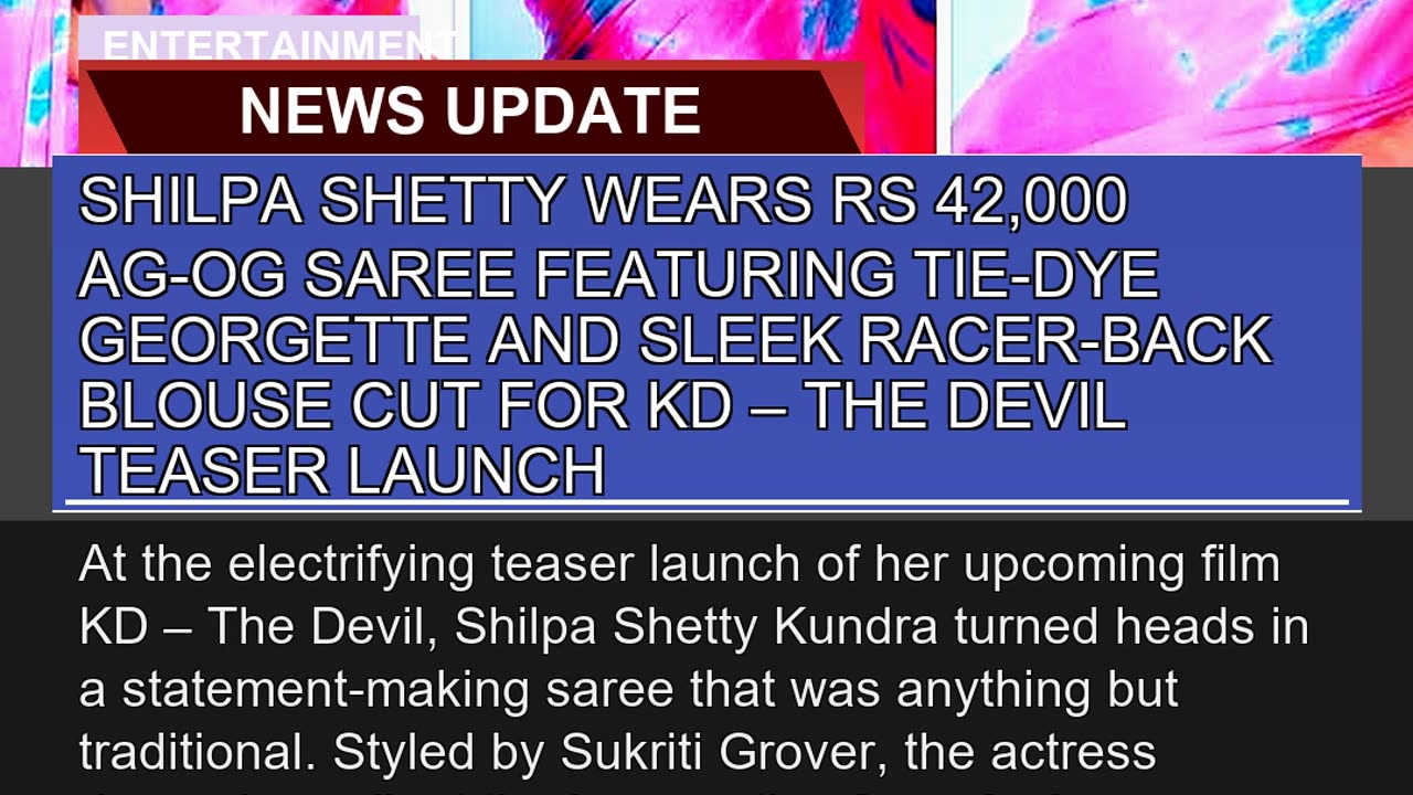 Shilpa Shetty Wears Rs Agog Saree Featurin