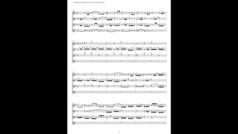 J.S. Bach - Well-Tempered Clavier: Part 2 - Prelude 21 (Flute Quartet)