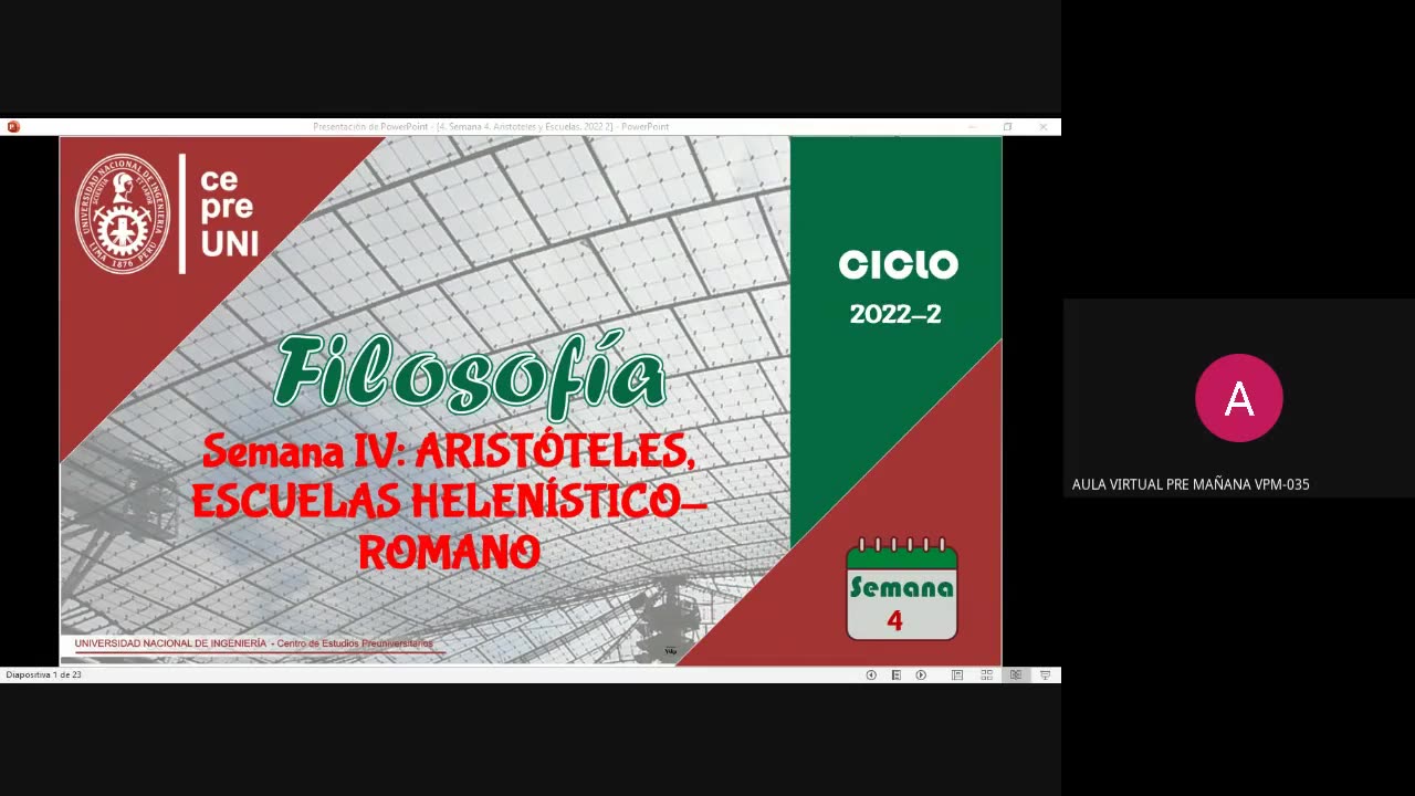 CEPRE UNI 2022 - 1 | Semana 04 | Filosofía