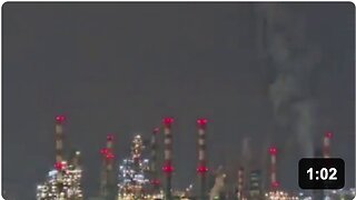 New footages emerging only now due to censorship shows Iranian missiles POUNDING Israel's Haifa oil refinery during 12 Day War
