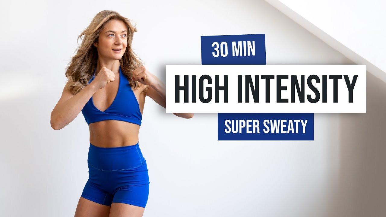 Day 15: 30 MIN FULL BODY KILLER HIIT WORKOUT - No Equipment ( HIIT IT HARD - THE COMEBACK CHALLENGE)