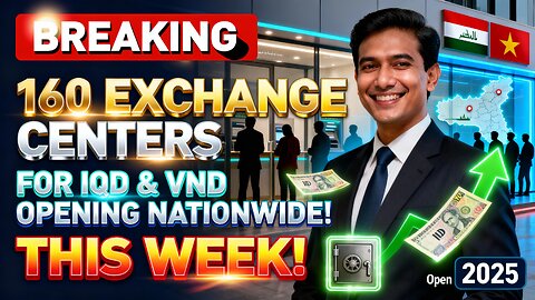 Historic Reveal! 160 Exchange Centers for IQD & VND Opening Nationwide This Week! 💥 Iraqi Dinar News