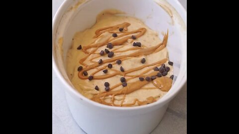 Banana peanut butter nice cream made with frozen bananas 🍌!