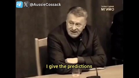 20 years ago Russian politician Vladimir Zhirinovsky predicted everything